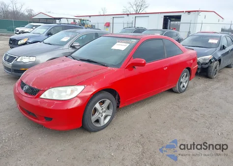 2004 Honda Civic Ex from USA, damaged, VIN 1HGEM229X4L014141